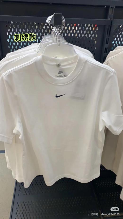 F032562情侣圆领刺绣宽松棉质休闲运动短袖T恤 商品图0