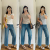 版型封神-- 巨显腿直四面弹法棍九分牛仔裤【包邮+三天无理由退换】 商品缩略图2