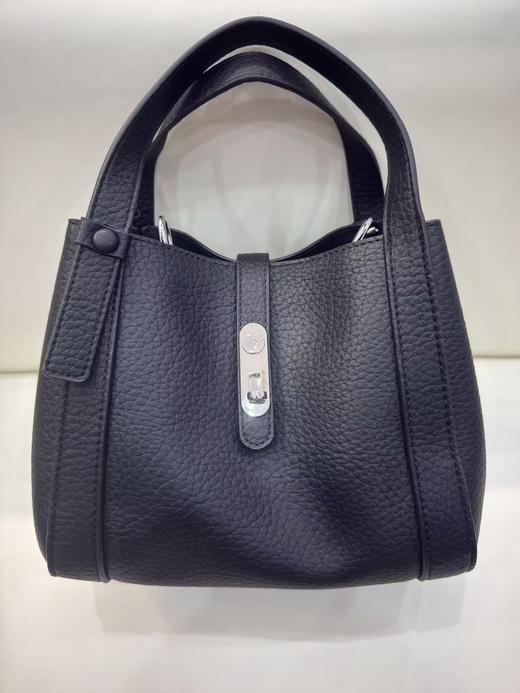 荔枝纹小号水桶包（大象灰 黑） 商品图4