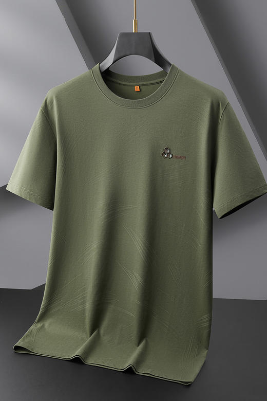 【DDP】大依优型大码男装夏季圆领短袖T恤棉质运动休闲百搭上衣男士半袖 商品图5