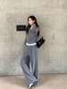 早春慵懒高级感蛋白棉绒假两件连帽套装 商品缩略图12
