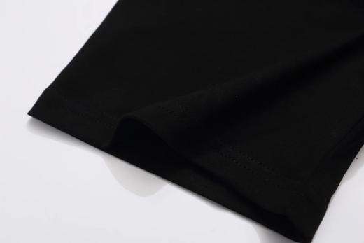 F032506新款字母logo连体刺绣圆领情侣款休闲短袖T恤 商品图13