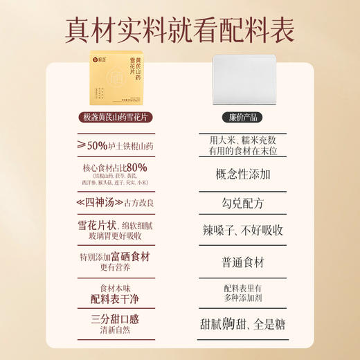 【富硒】极盏正宗黄芪山药雪花片富硒高蛋白 暖胃有方 代餐控体 商品图3