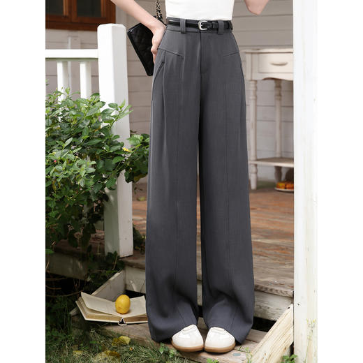 鹿向南【0328/20:00新品前1小时5折限量100件】夏季灰色休闲裤女 商品图1