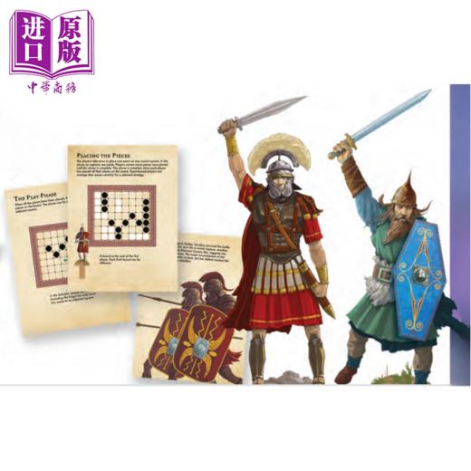 【中商原版】拉库利棋 古罗马游戏立体书 Latrunculi The Ancient Rome Game 英文原版 David Hawcock  士兵游戏双人策略棋盘书 商品图1