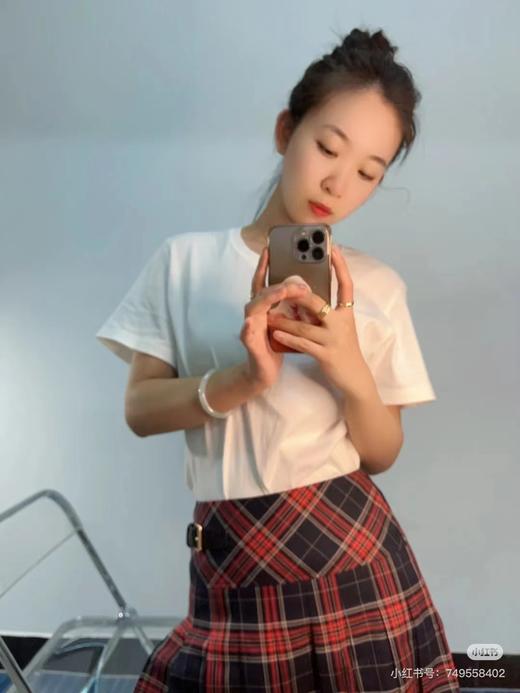 F032562情侣圆领刺绣宽松棉质休闲运动短袖T恤 商品图7