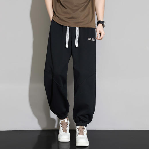 【DYF】大依优型大码男装夏季棉质长裤休闲裤潮流百搭系绳收口裤305斤 商品图4