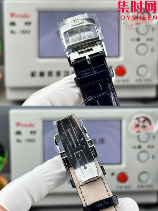 GF积家大师系列1378480"小丑" Master Ultra Thin Réserve de Marche超薄大师动显日历 938一体机 男士腕表 商品图8