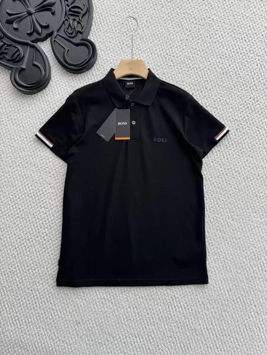 F032549新款男士舒适吸汗透气撞色休闲日常短袖Polo衫 商品图3