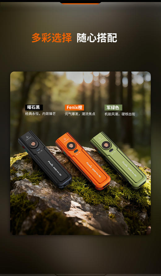 Fenix菲尼克斯E06R Pro RG手电筒绿激光小型便携式强光充电氛围灯 商品图9