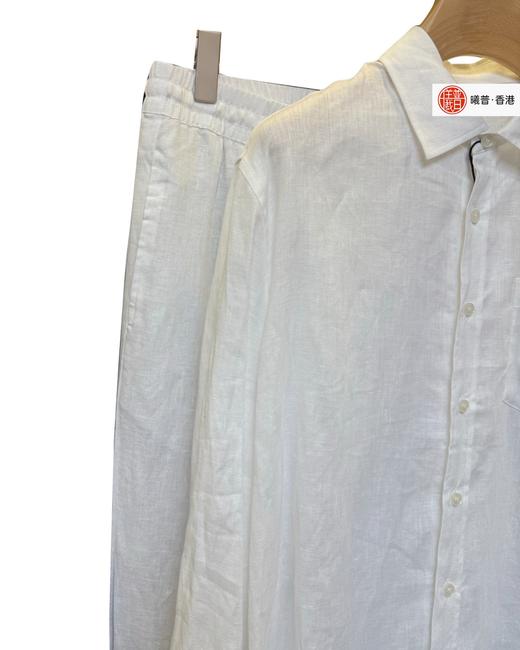 男款麻料衬衫长裤套装ba 商品图3
