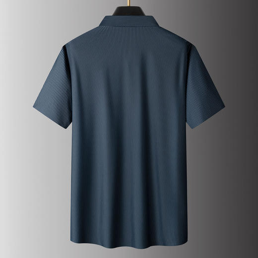 【DPS】大依优型大码男装夏季冰丝短袖衬衫商务休闲百搭上衣翻领衬衣男士 商品图3