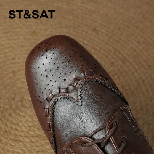 星期六26春新款轻盈绑带百搭英伦乐福SSE1112C3J 商品图10