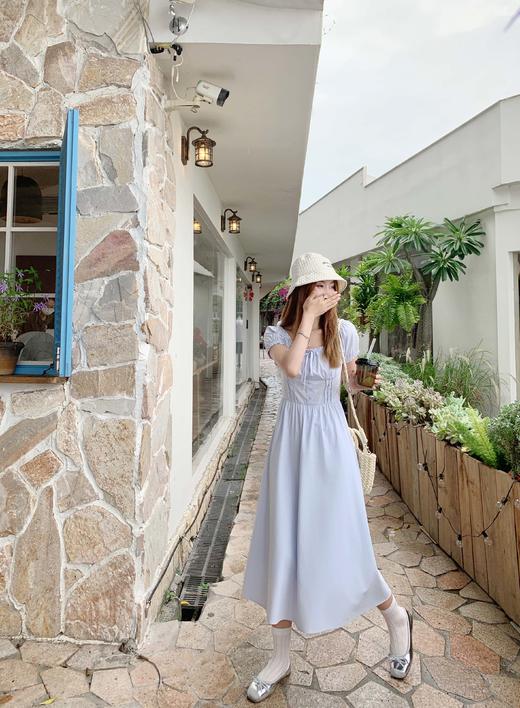 <曾小咸推荐>3.27现货秒杀 ！微信超特价！法式方领蝴蝶结系带连衣裙 日常229.99 立减130 秒杀99.99！！ 商品图8