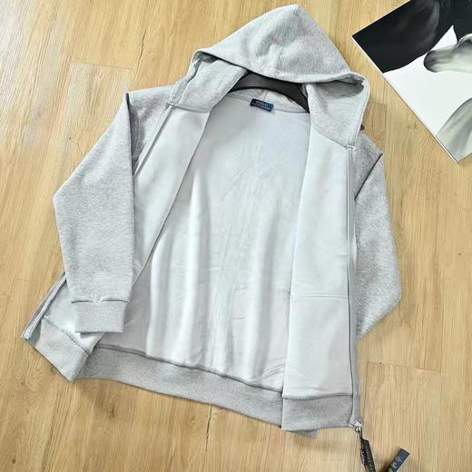 F032512新款百搭休闲保暖连帽加绒加厚拉链衫夹克外套 商品图12