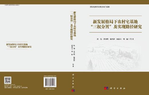 新发展格局下农村宅基地“三权分置”及实现路径研究 杜伟等 9787030835147 商品图3