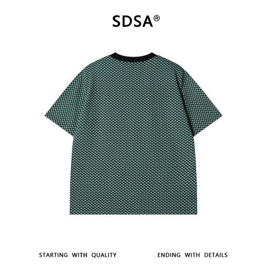 26T228SDSA男装2026新款高贵轻奢潮牌撞色设计圆领短袖T恤百搭宽松上衣 商品图5