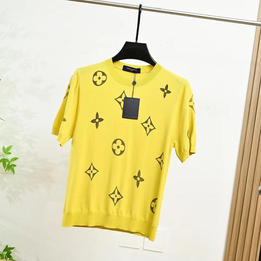 F032543春夏季新款简约日常百搭针织锦纶圆领短袖T恤 商品图5