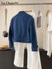 天猫同步【老钱调调~】拉夏贝尔/La Chapelle简约设计立领排扣肌理感小香外套百搭个性牛仔夹克上衣 商品缩略图7