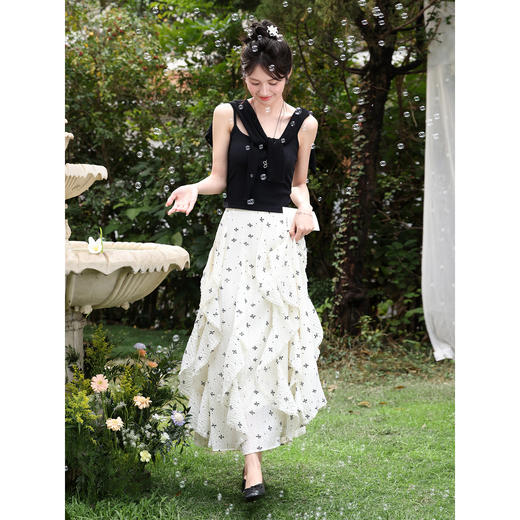 鹿向南【0328/20:00新品前一小时7折】杏色半身裙 商品图2