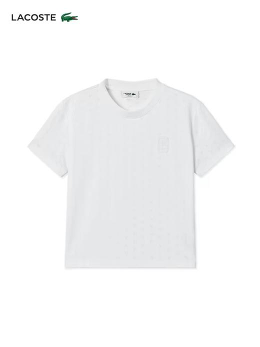 【9.5折】5楼法国鳄鱼LACOSTE女装26春夏新款弹力速干简约短袖圆领T恤|TF2543-98吊牌价590折后价561 商品图1
