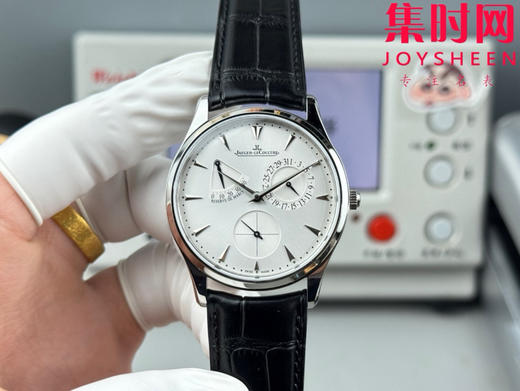 GF积家大师系列1378420"小丑" Master Ultra Thin Réserve de Marche超薄大师动显日历 938一体机 男士腕表 商品图0
