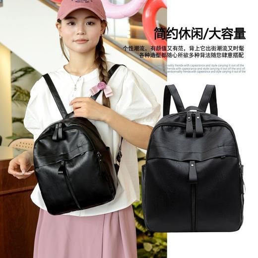 【小来】捡漏价！时尚PuU出行双肩包，简约休闲大容量，旅行、上班、上学、日常都能用 商品图0