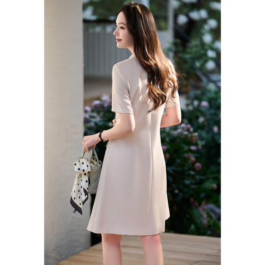 米思阳2026春夏新款通勤职场西装连衣裙小个子设计感高端短裙子女2144/1028 商品图3