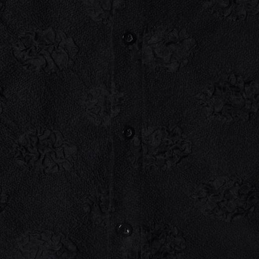 7070SDSA男装2026新款高贵轻奢新中式纯色提花菱形短袖衬衫百搭简约 商品图3