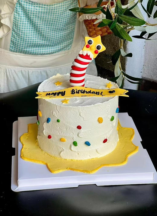 可爱歪头星星人蜡烛 商品图0