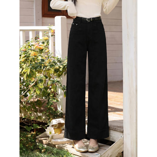 鹿向南【0328/20:00新品前一小时7折】杏色牛仔裤 商品图3