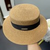 【小来】出片神器！法式平顶遮阳草帽子女新款草编帽夏季海边度假防紫外线沙滩太阳帽 商品缩略图7