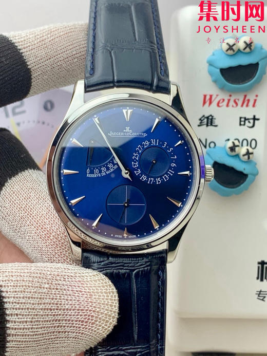 GF积家大师系列1378480"小丑" Master Ultra Thin Réserve de Marche超薄大师动显日历 938一体机 男士腕表 商品图0