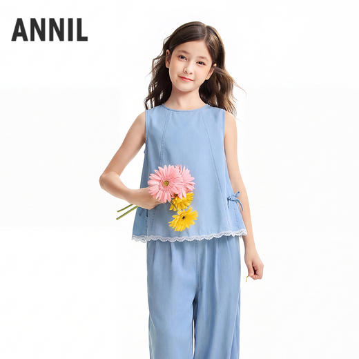 女童牛仔套装夏季新款安奈儿童装EG622641 商品图2
