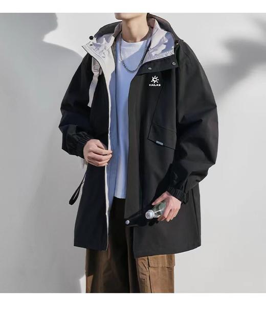 F032536登山户外防风防水连帽情侣同款两色连帽薄外套 商品图6