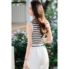 米思阳2026春夏新款黑条纹天丝针织吊带背心女内搭打底无袖可外穿短上衣6167 商品缩略图3