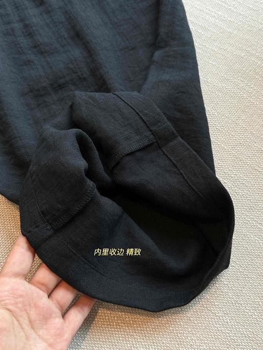 LO*W CLA*SIC 新款 纯色直筒宽松亚麻天丝休闲裤西装裤 商品图12