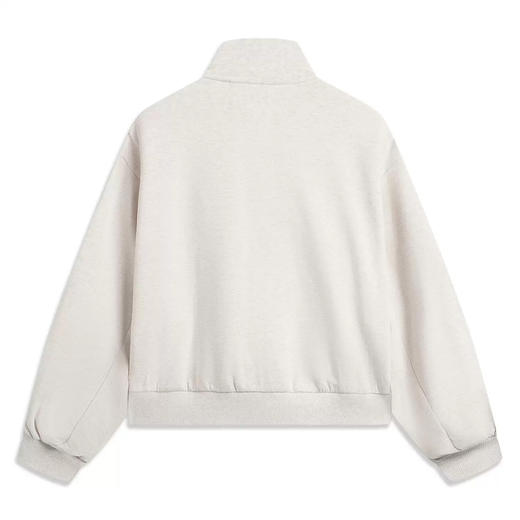 MJ｜李宁正品运动时尚系列女子简约休闲柔软舒适宽松针织外套 商品图1