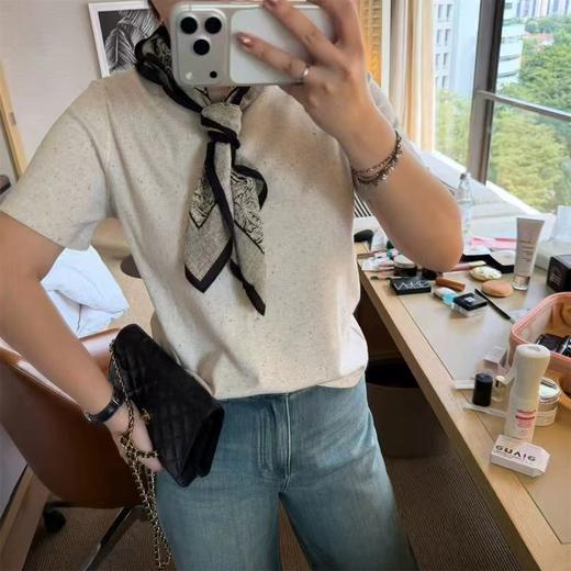 F032501春季新款纯色定染工艺舒适百搭圆领打底短袖T恤 商品图14