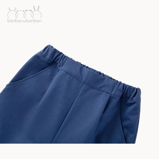 复古洗水蓝翻折边短裤 商品图2