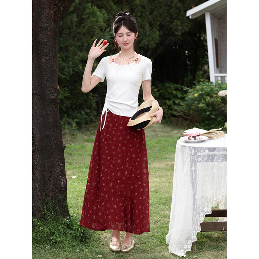 鹿向南【0328/20:00新品前一小时7折】白色T恤 商品图1