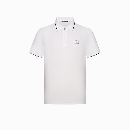 【高弹】德鲨白色短袖POLO衫男2026夏新款休闲百搭上衣翻领T恤男 商品图4