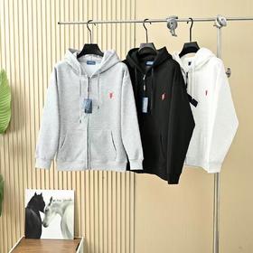 F032512新款百搭休闲保暖连帽加绒加厚拉链衫夹克外套