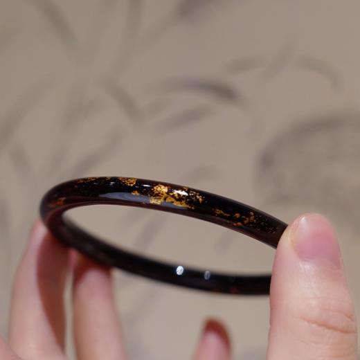 【紫金碟梦大漆手镯】特细圆镯6mm 商品图5