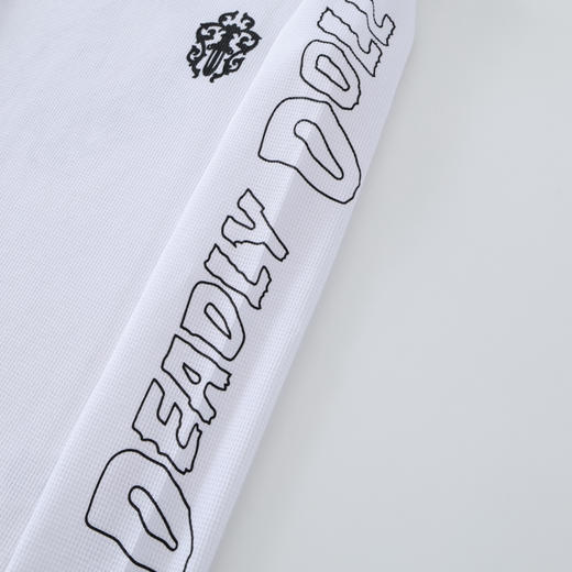 女款全棉华夫格长袖T恤ba009 商品图2