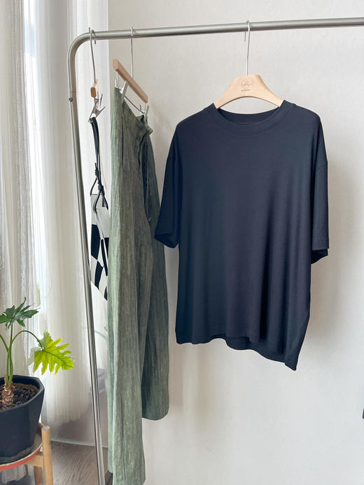 【自由自在】噢蜜ooomeooo高弹宽松T“送真丝丝巾” 商品图12