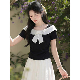 鹿向南【0328/00:00新品前一小时7折】黑色T恤