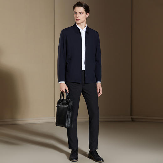 安东尼奥A&N 【三防】翻领夹克外套男士春秋商务休闲挺括防风茄克男夹克5109404 商品图4