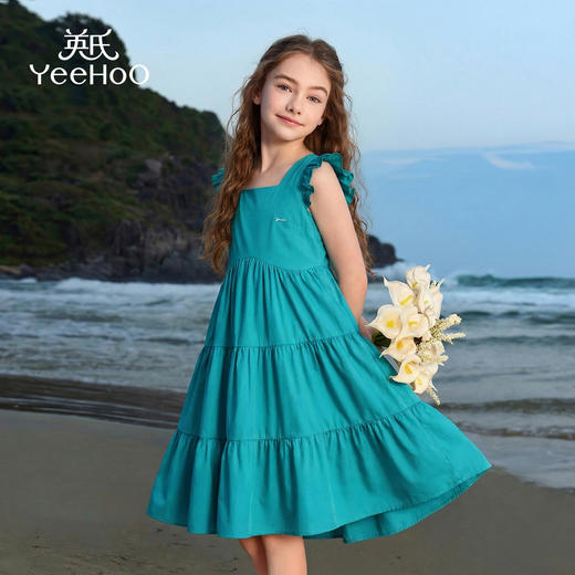 【英氏】【100%棉法式连衣裙】【140-170】女童夏季新款蛋糕裙 商品图6