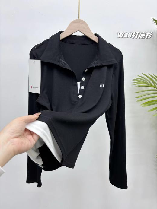F032571一包2件装春季新款纽扣假两件可外穿打底衣高弹力长袖T恤 商品图13